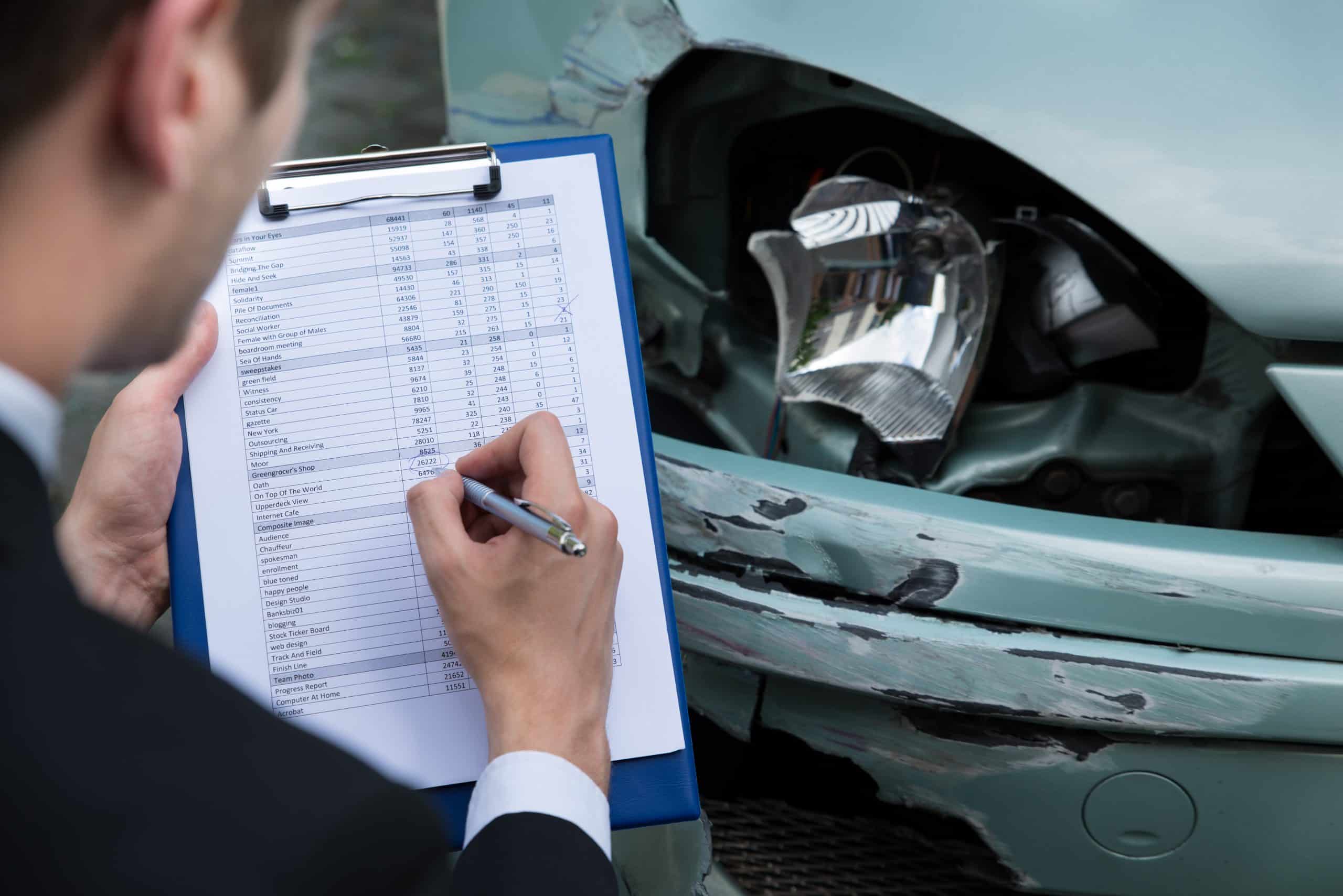 Vehicle accident- Insurance examining