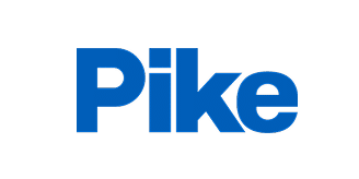 The word Pike is written in bold blue letters on a light gray background.