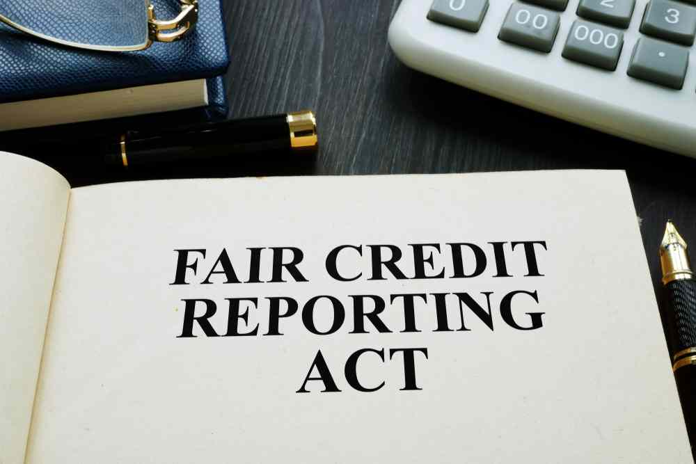 Fair Credit Reporting Act in a desk